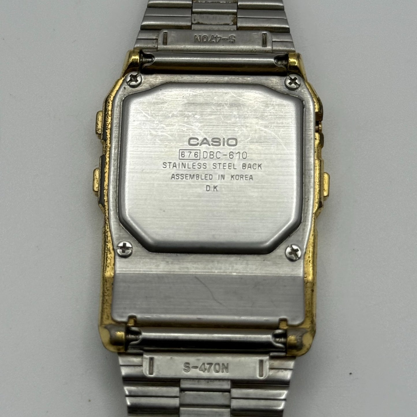 Casio Quartz Watch DBC-610 Data Bank Telememo Vintage 33mm Working Digital