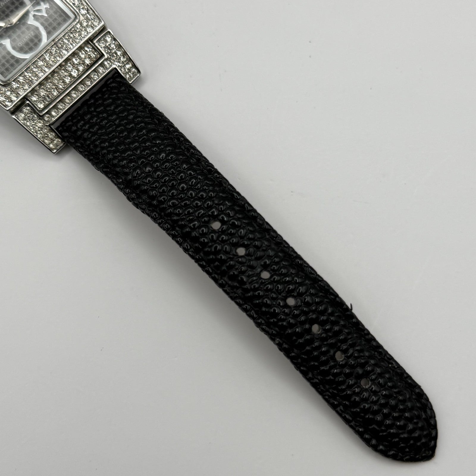 Ralph Klein CNL Ladies Quartz Watch Black Dial Crystal Bezel Working 29mm