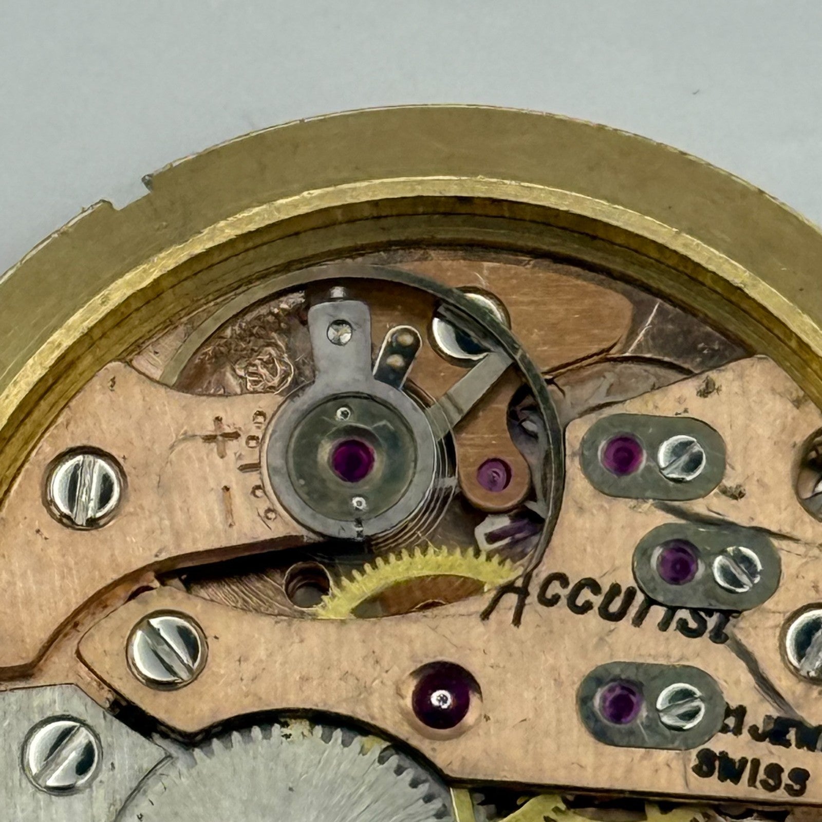 AS 1691/93 Watch Movement Accurist Manual Wind Vintage Swiss Parts Repair 30.3mm