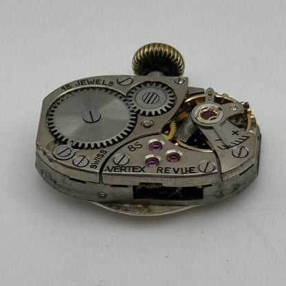 12.7mm Running Vertex Revue 85 Manual Wind 15 Jewels Swiss Watch Movement PARTS