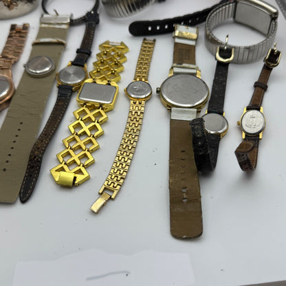 Bundle Of 16 Quartz Watches Job Lot Modern / Vintage Untested Parts / Repair