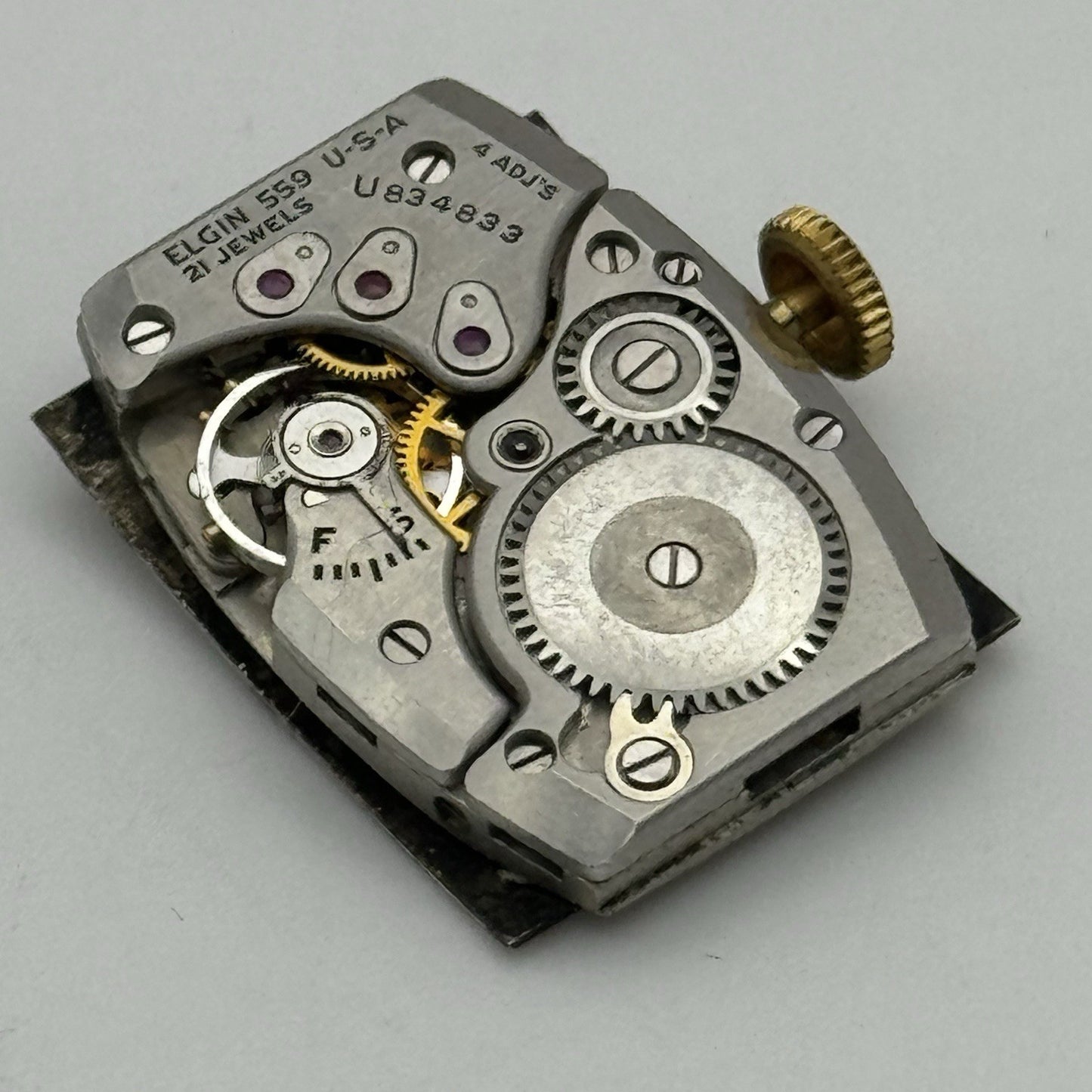 15/0s Running Lord Elgin Grade 559 Model 3 American Watch Movement PARTS SPARES