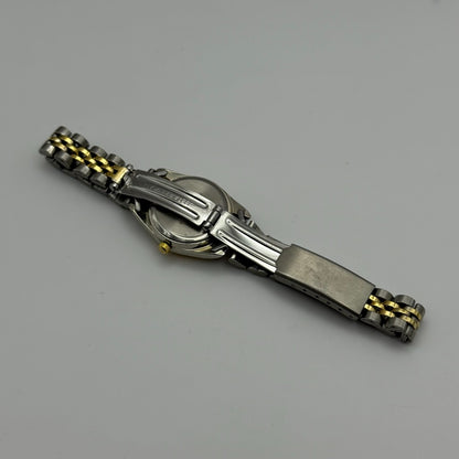 24mm Working Ladies Philip Mercier L123L Two Tone Quartz Watch 6.75 Inches