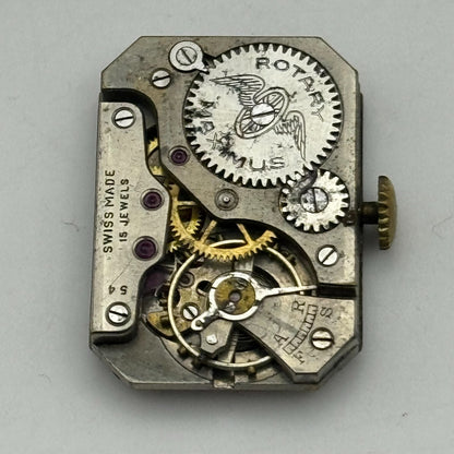 20.5mm Running Rotary Maximus Cal 54 Tank Watch Movement Manual Wind PARTS