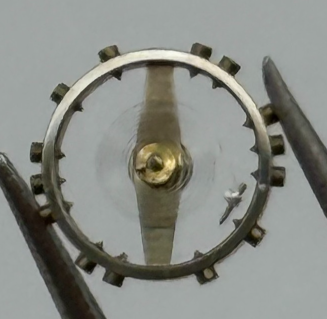 AS 1677 Balance Wheel Complete And Spring  5½’’’ 1225 M Watch Movement Parts NOS