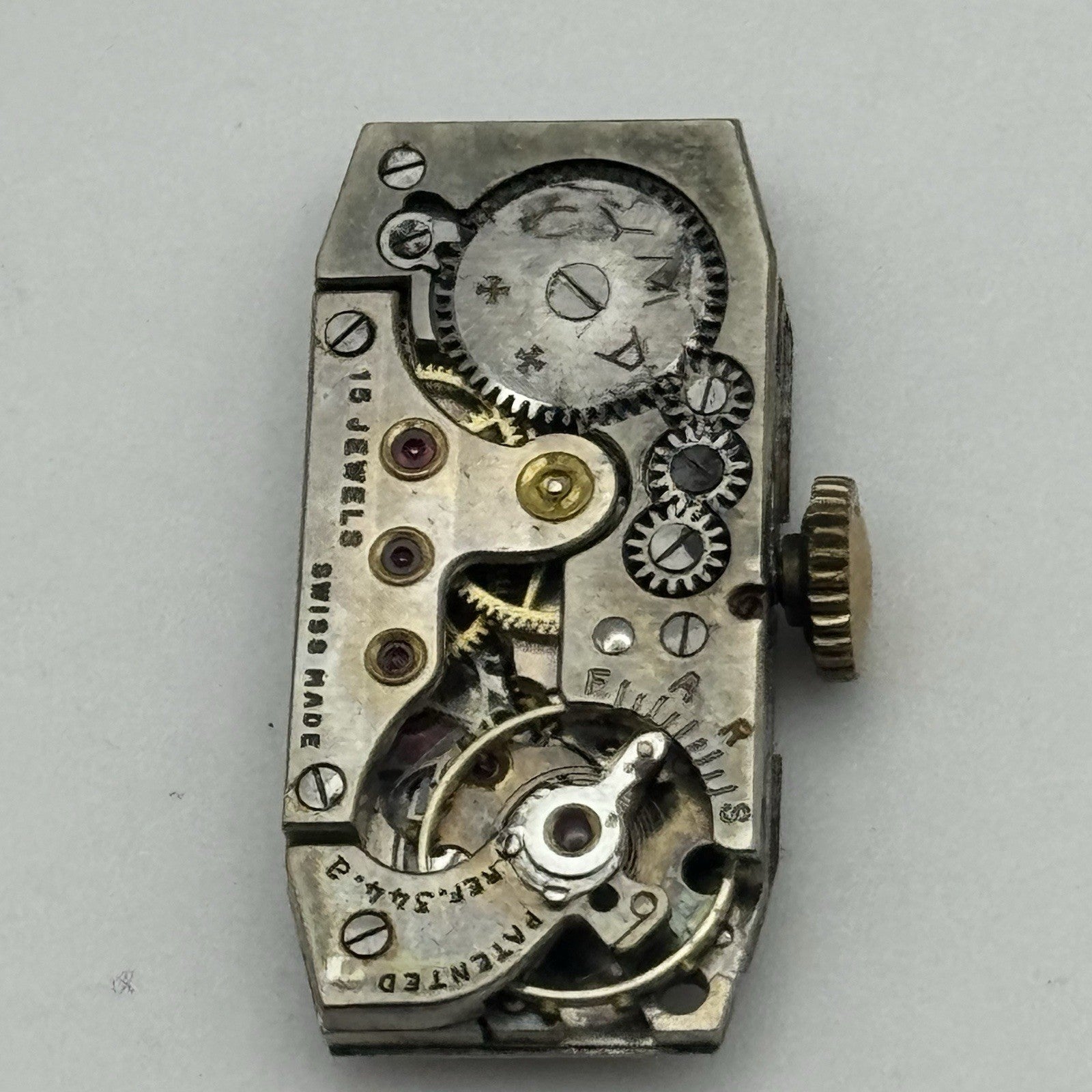 12.2mm Ladies Cyma Ref 344.a Manual Wind 15 Jewels Swiss Watch Movement PARTS