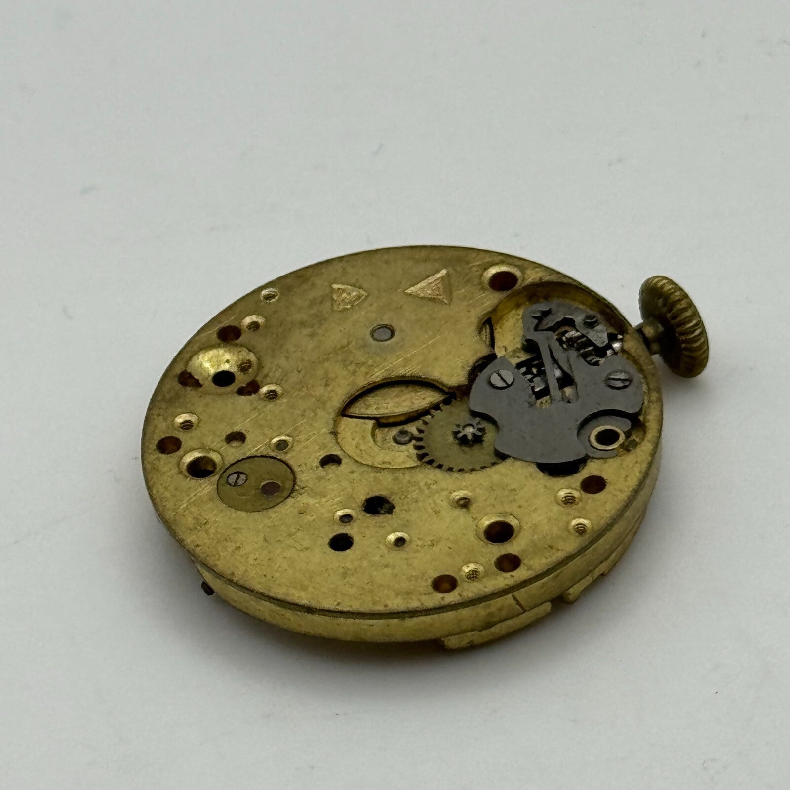 27mm Unidentified Balance Ok Trench Mens Watch Movement Manual Wind Swiss PARTS
