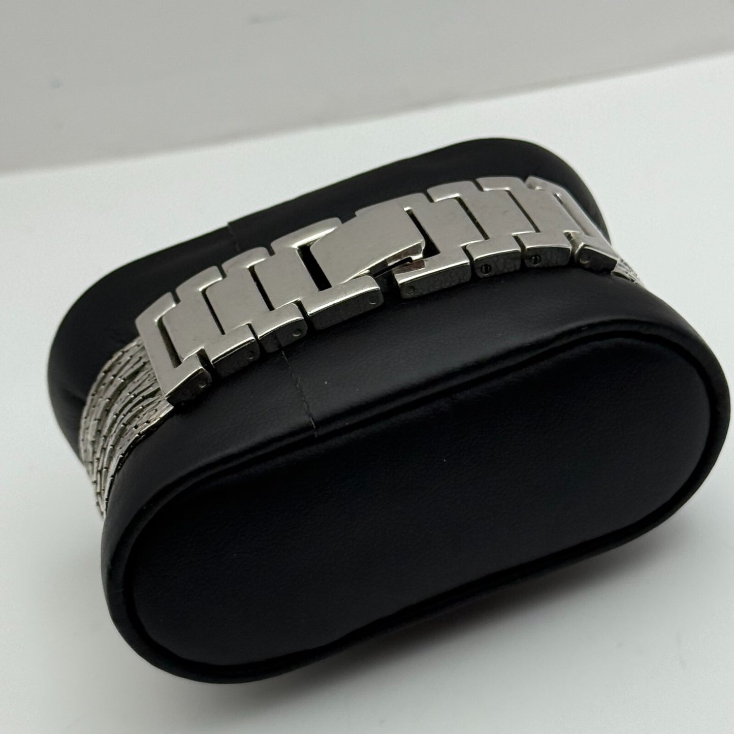 23mm Working Ladies DMQ Jewelled DQCZ Silver Tone Quartz Watch 6 Inches