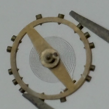 AS 970 Balance Wheel Complete And Spring 8 3/4''' 27 Watch Movement Parts NOS