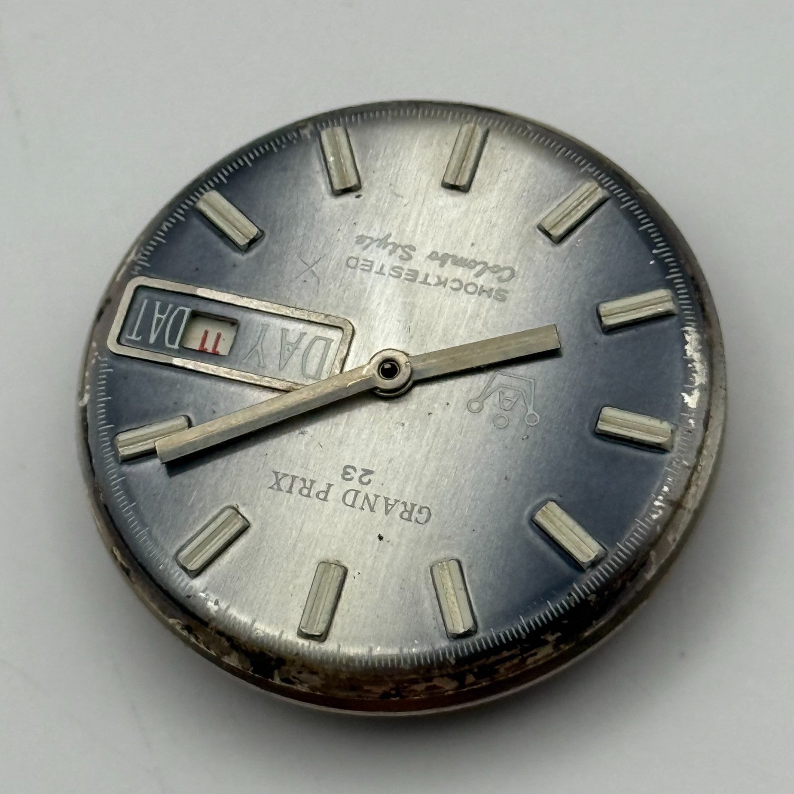 Colombo Style Grand Prix Day Date 1978-3 Watch Movement Manual Wind Parts 24mm