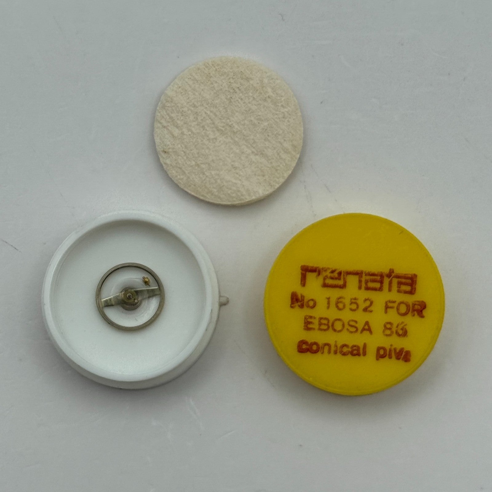 Ebosa 86 Balance Wheel Complete And Spring Conical Piva Watch Movement Parts