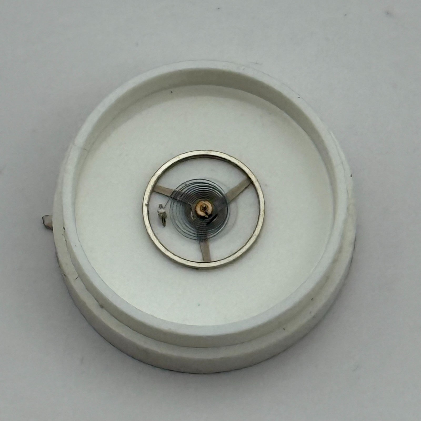 ETA 2412 Balance Wheel Complete And Spring 6¾’’’ 1257 M Watch Movement Parts 