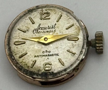 13.6mm Accurist Felsa 21 Balance Ok Manual Wind Swiss Watch Movement PARTS SPARE