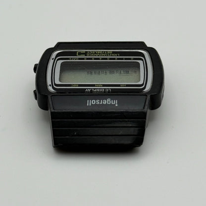 Ingersoll Unisex Retro Quartz Watch LC Display Black 35mm PARTS REPAIR