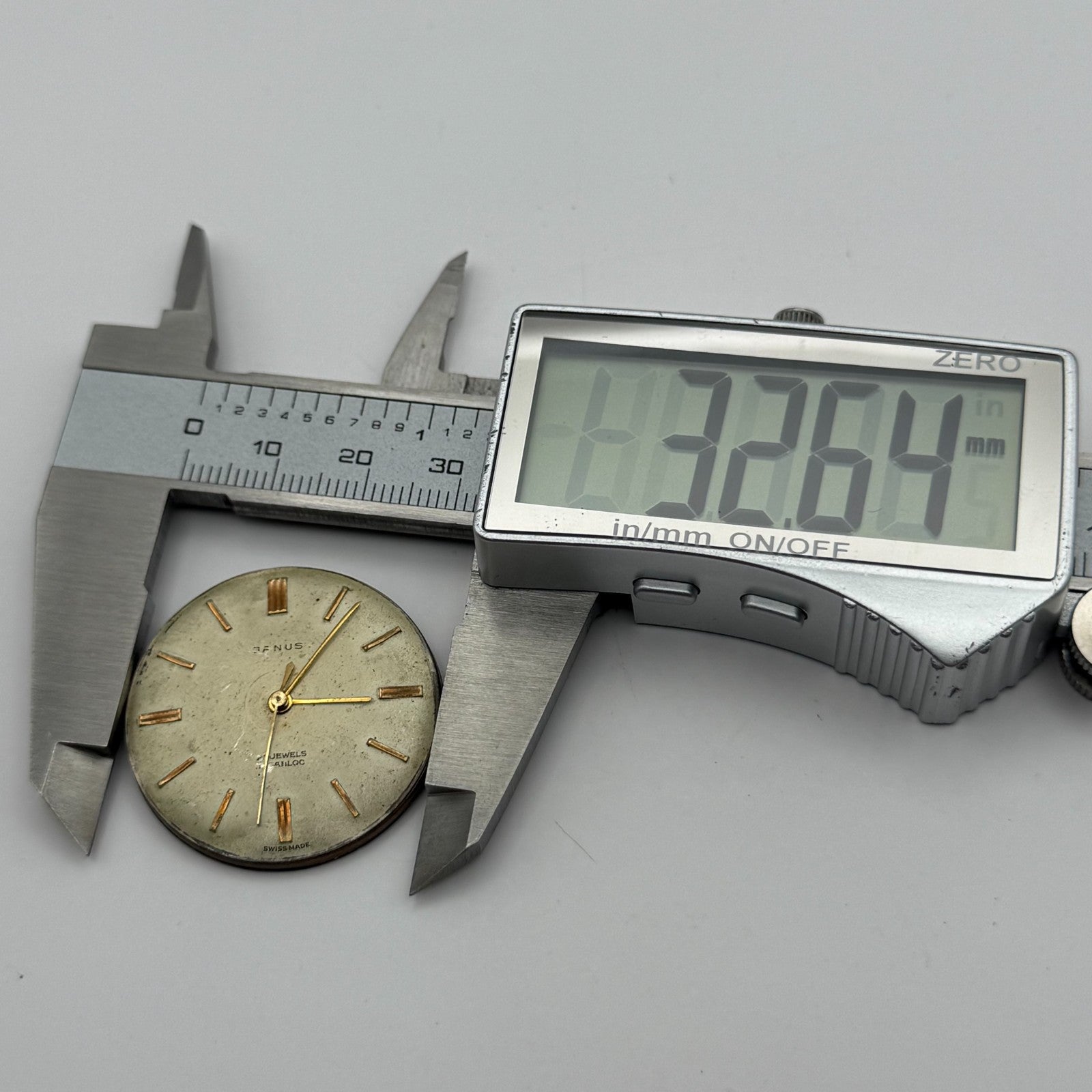 ETA 2390 Watch Movement Janus Manual Wind Vintage Swiss Parts Repair 32.6mm