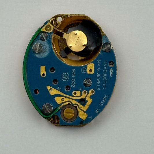 ETA 978.002 Quartz Watch Movement Incomplete Swiss Ladies Vintage Parts Repair
