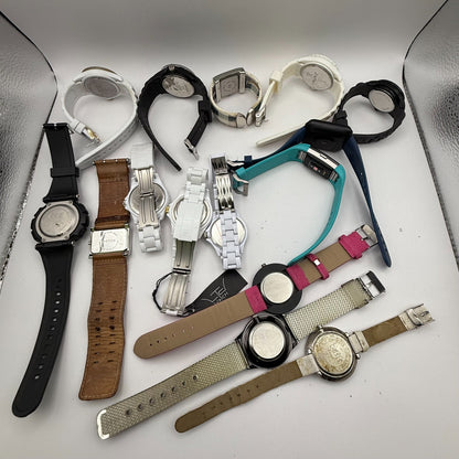 Bundle Of 15 Quartz Watches Job Lot Modern / Vintage Untested Parts / Repair