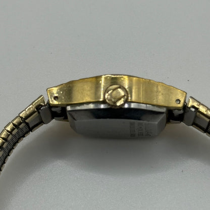 16mm Vintage Bulova Ladies Gold Plated Swiss Manual Wind Watch PARTS / REPAIR