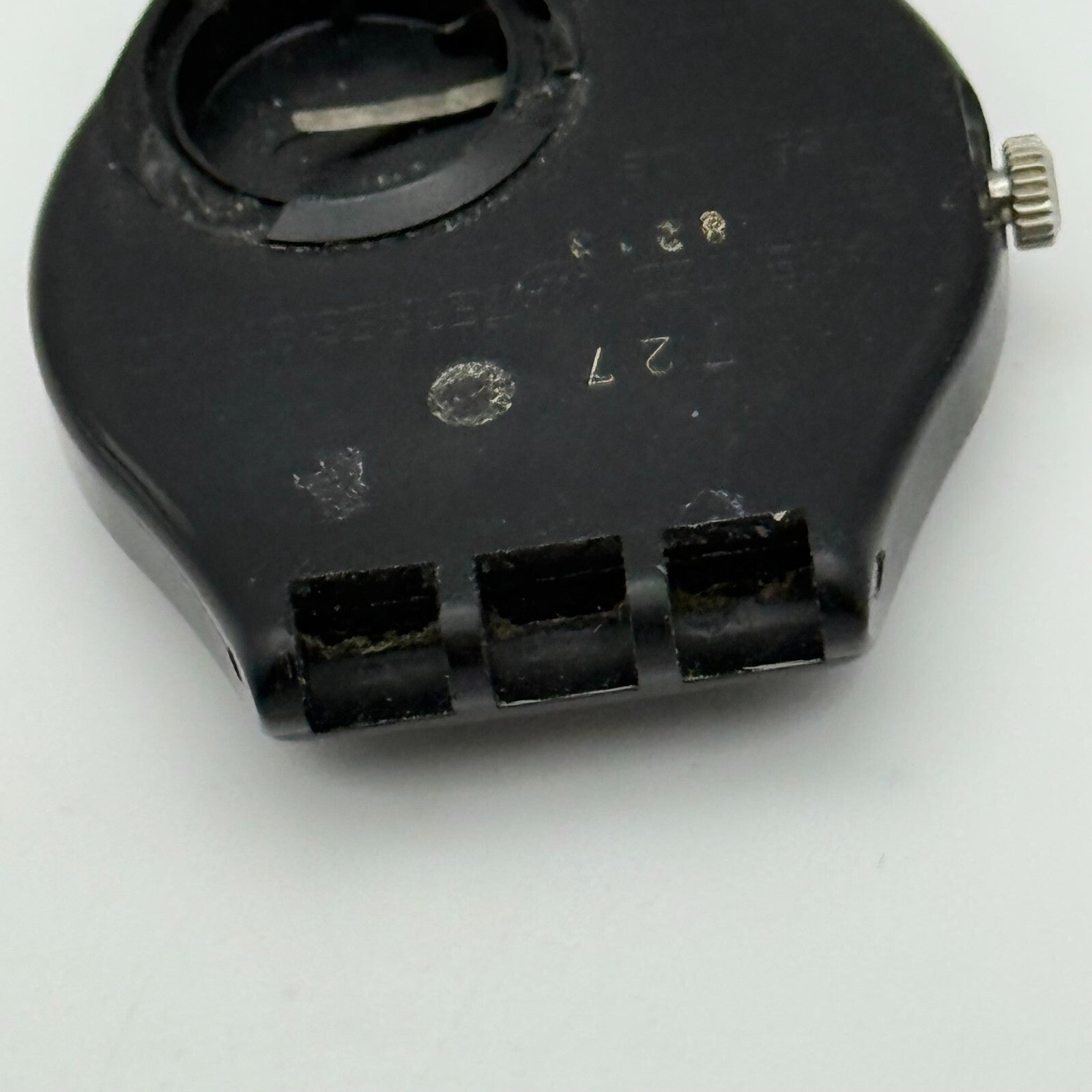 33mm Vintage 1996 Swatch Black Dial Plastic Quartz Watch UNTESTED PARTS REPAIR