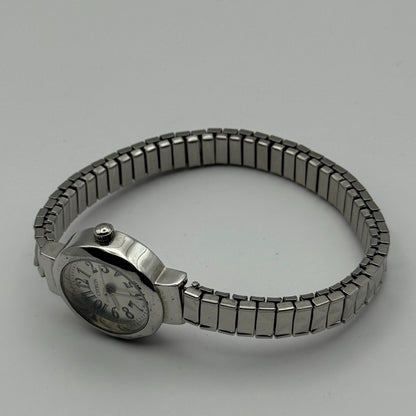 Citron Ladies Quartz Watch Silver Tone Expandable Band Steel Working 21mm