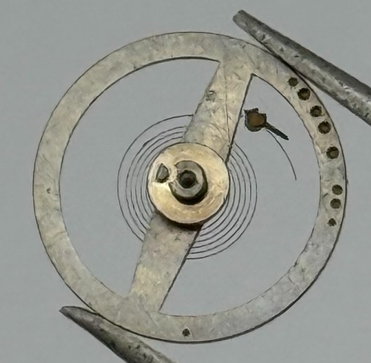 Brac 107 Balance Wheel Complete And Spring 10 1/2’’’ 705 Watch Movement Parts