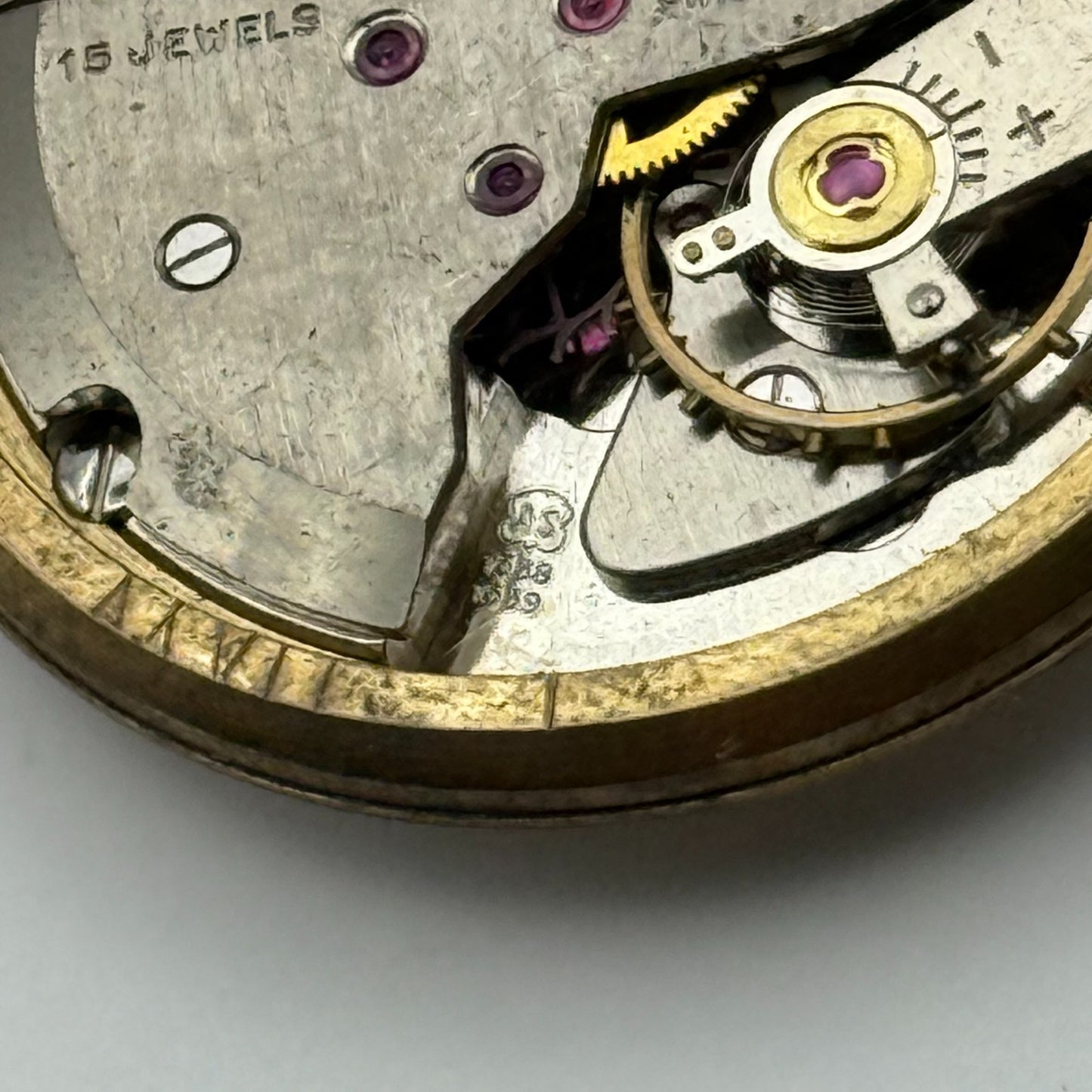 Avia AS 1538 1539 Watch Movement Running Manual Wind Vintage Parts Repair 31mm