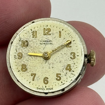 19.7mm H Samuel Acme Lever Cal 357 Manual Wind Swiss Watch Movement PARTS REPAIR