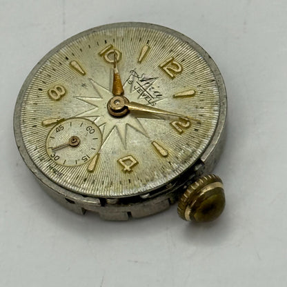 19.8mm Vintage Avia Derby D 40 Swiss Manual Wind Watch Movement PARTS REPAIR