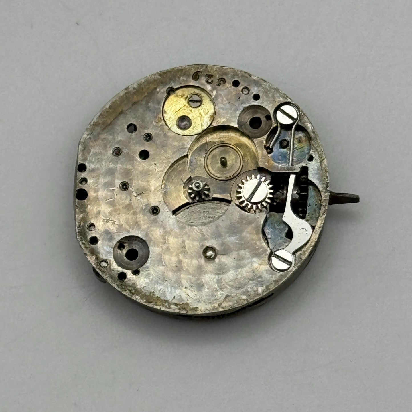 21.4mm Unidentified Interesting 15 Jewels Manual Wind Swiss Watch Movement PART