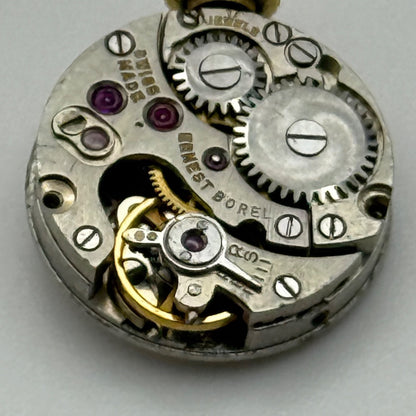 Felsa F 22 Watch Movement Ernest Borel Manual Wind Vintage Swiss Parts 13.7mm