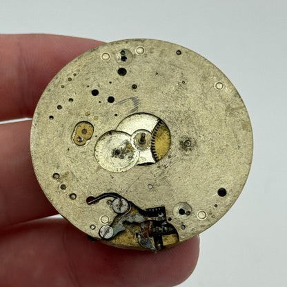 42.7mm Unidentified 7 Jewels Patent Depose Vintage Pocket Watch Movement PARTS