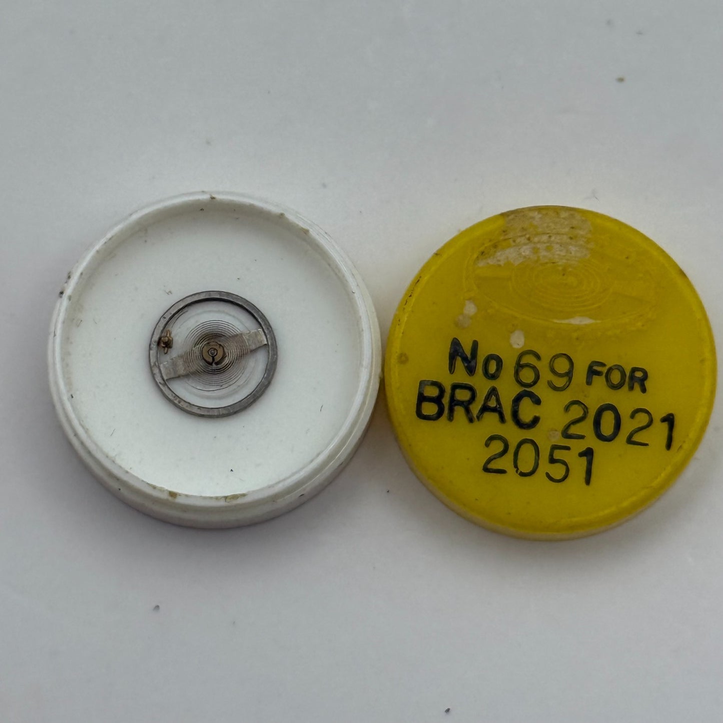 Brac 2021 2051 Balance Wheel Complete And Spring 69 Watch Movement Parts NOS