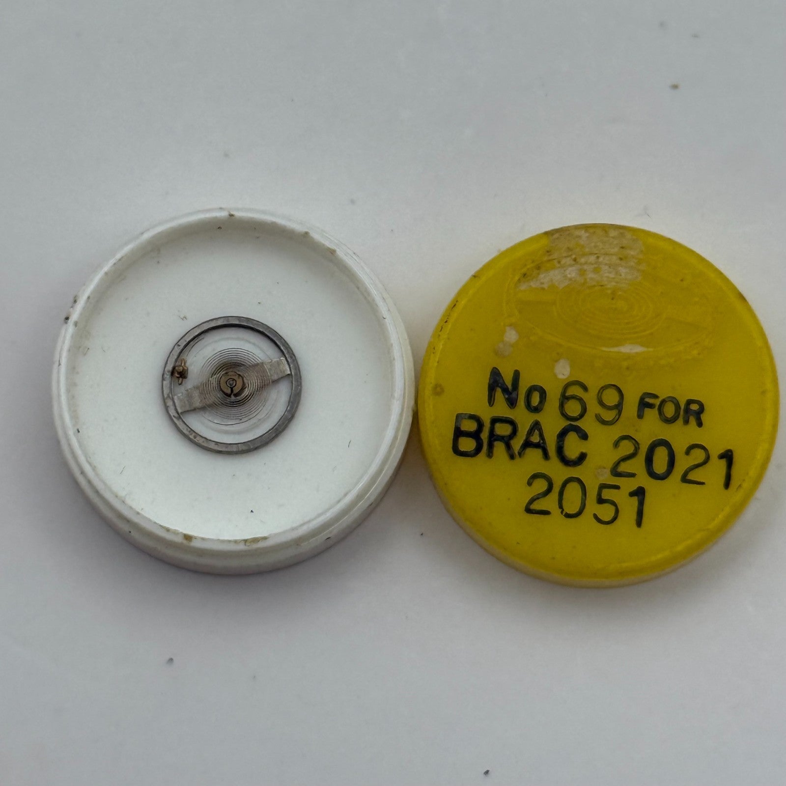 Brac 2021 2051 Balance Wheel Complete And Spring 69 Watch Movement Parts NOS