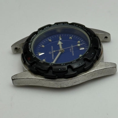 34mm Working Men's Predator Tachymeter 50M Blue Black Divers Quartz Watch Head