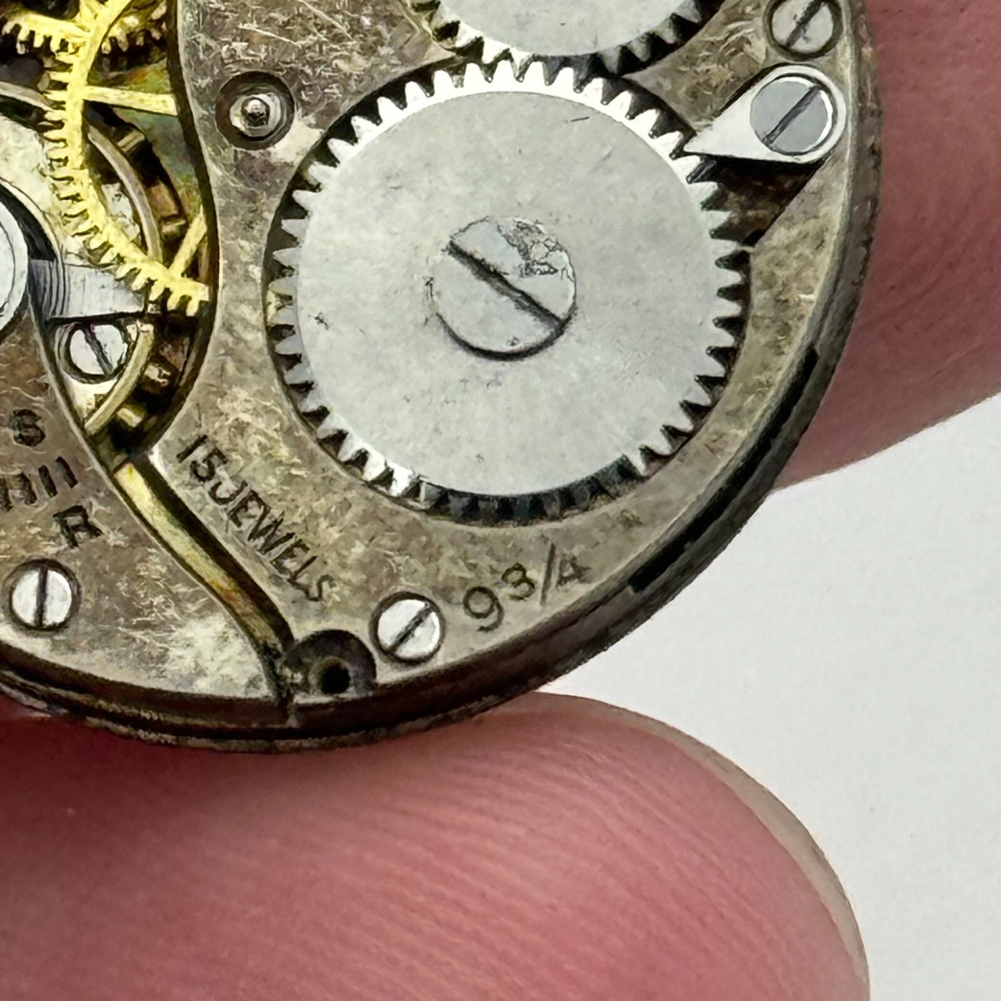 22mm Trojan 9 3/4 Swiss 15 Jewels Trench Watch Movement Manual Wind PARTS SPARES