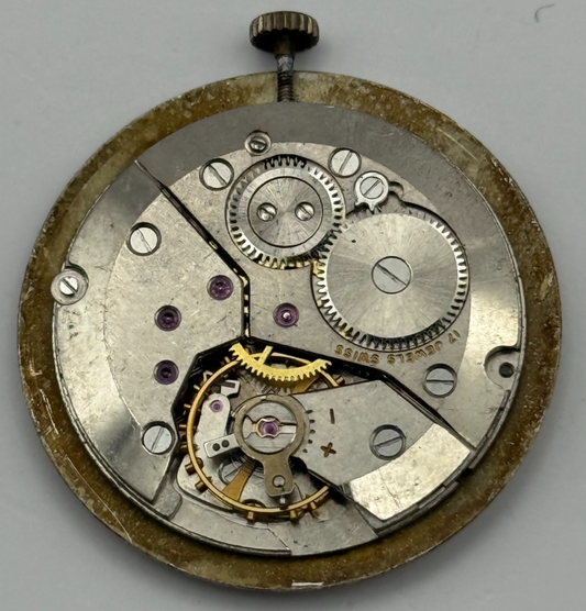 Peseux 7010 Watch Movement Walker Astron Running Manual Wind Parts Repair 25.9mm