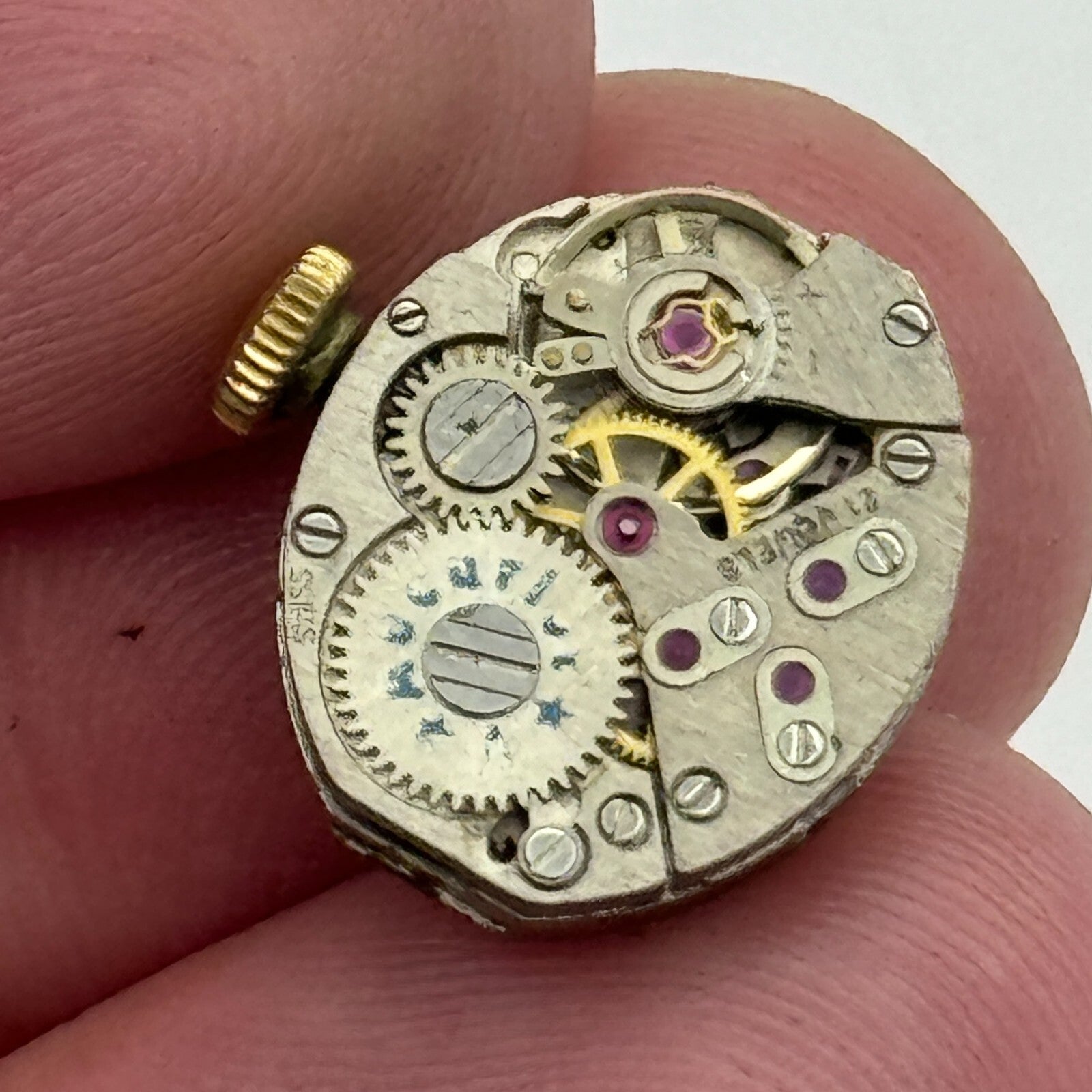 12.9mm Ladies Accurist AS 1977-2 A Schild Manual Wind Swiss Watch Movement PARTS