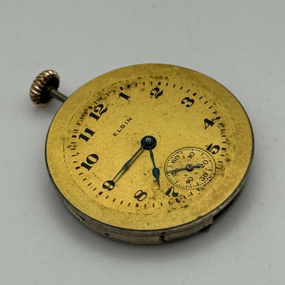 1920 Antique 6/0s Elgin 431 Model 2 American Watch Movement PARTS REPAIR SPARES