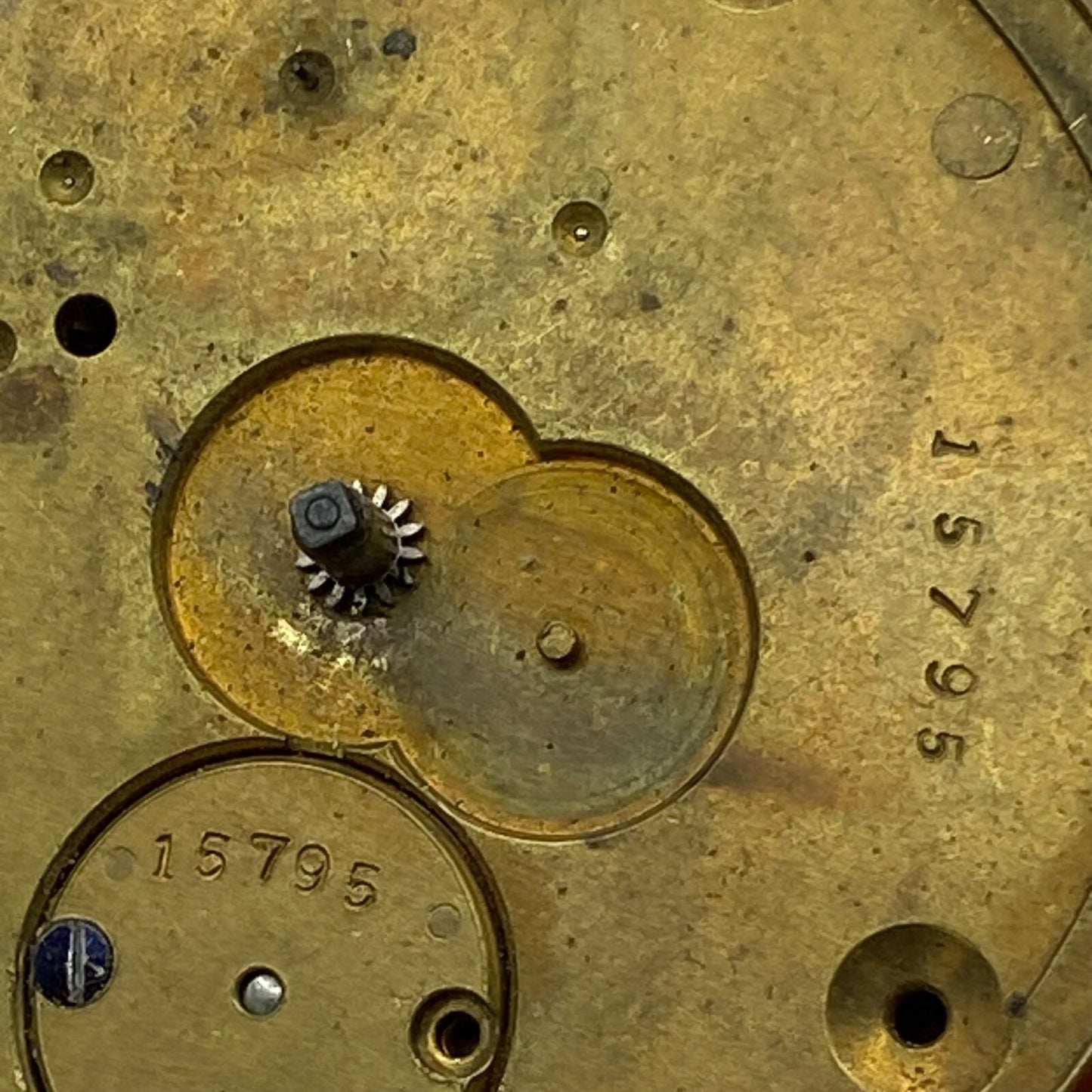 45.6mm Antique Key Wound Pocket Watch Movement PARTS