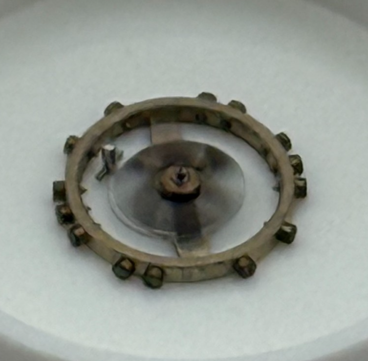 Femga 45 Balance Wheel Complete And Spring 5 1/2''' 1006 M Watch Movement Parts 