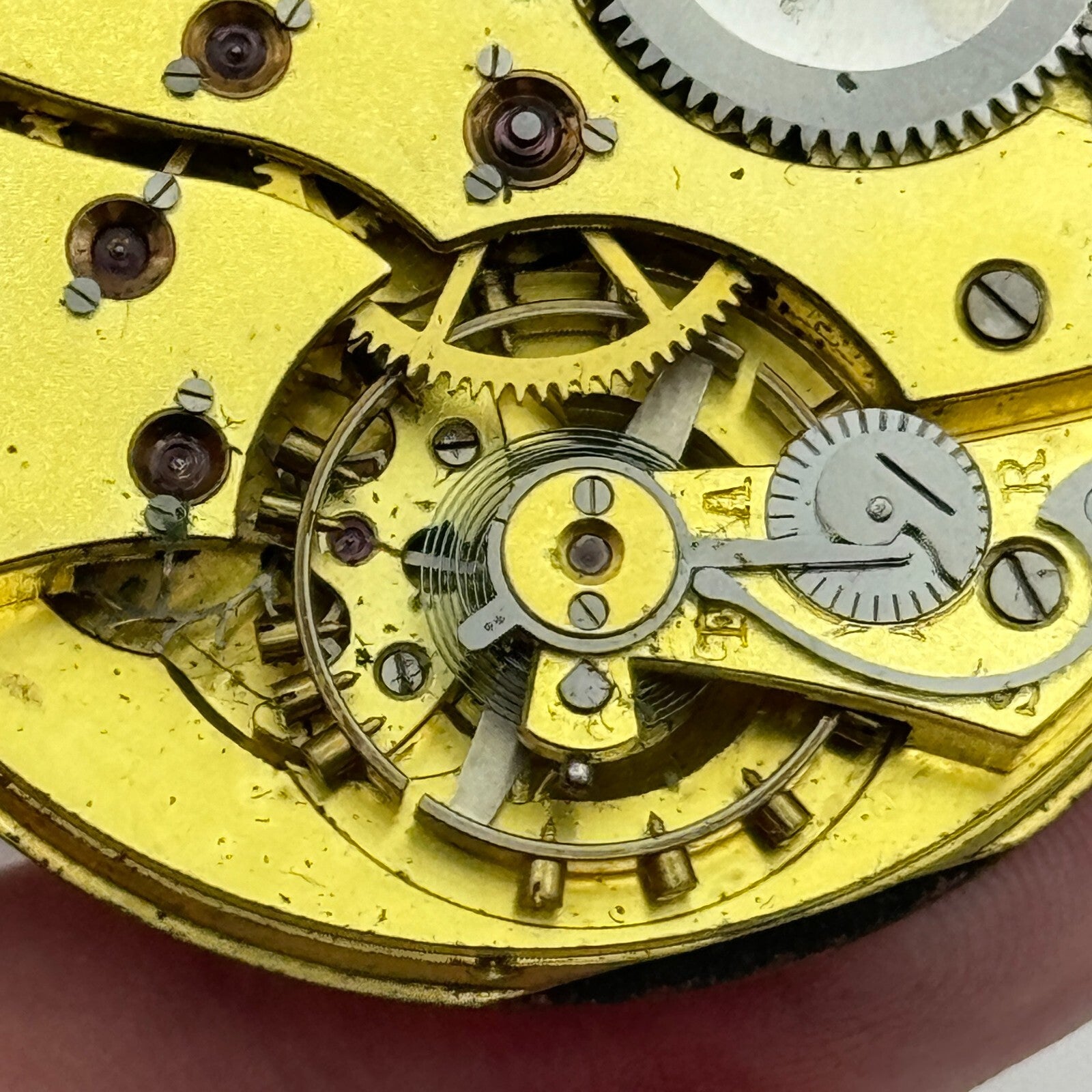 42.9mm High Grade Hendersons 17 Jewels Balance Ok Hunter Pocket Watch Movement