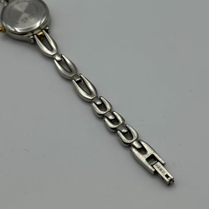 20mm Working Ladies Pulsar V401-X209 Two Tone Quartz Japan Watch 6.5 Inches