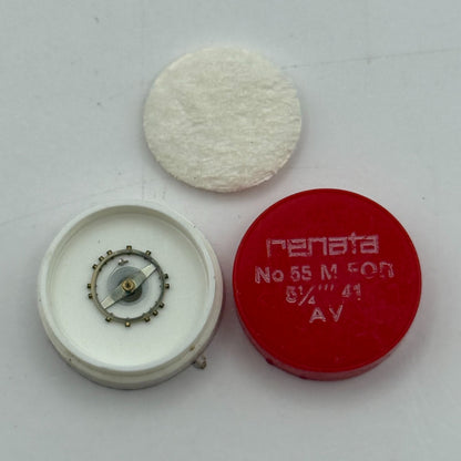 AV 41 Balance Wheel Complete And Spring 5 1/4''' 55 M Watch Movement Parts NOS