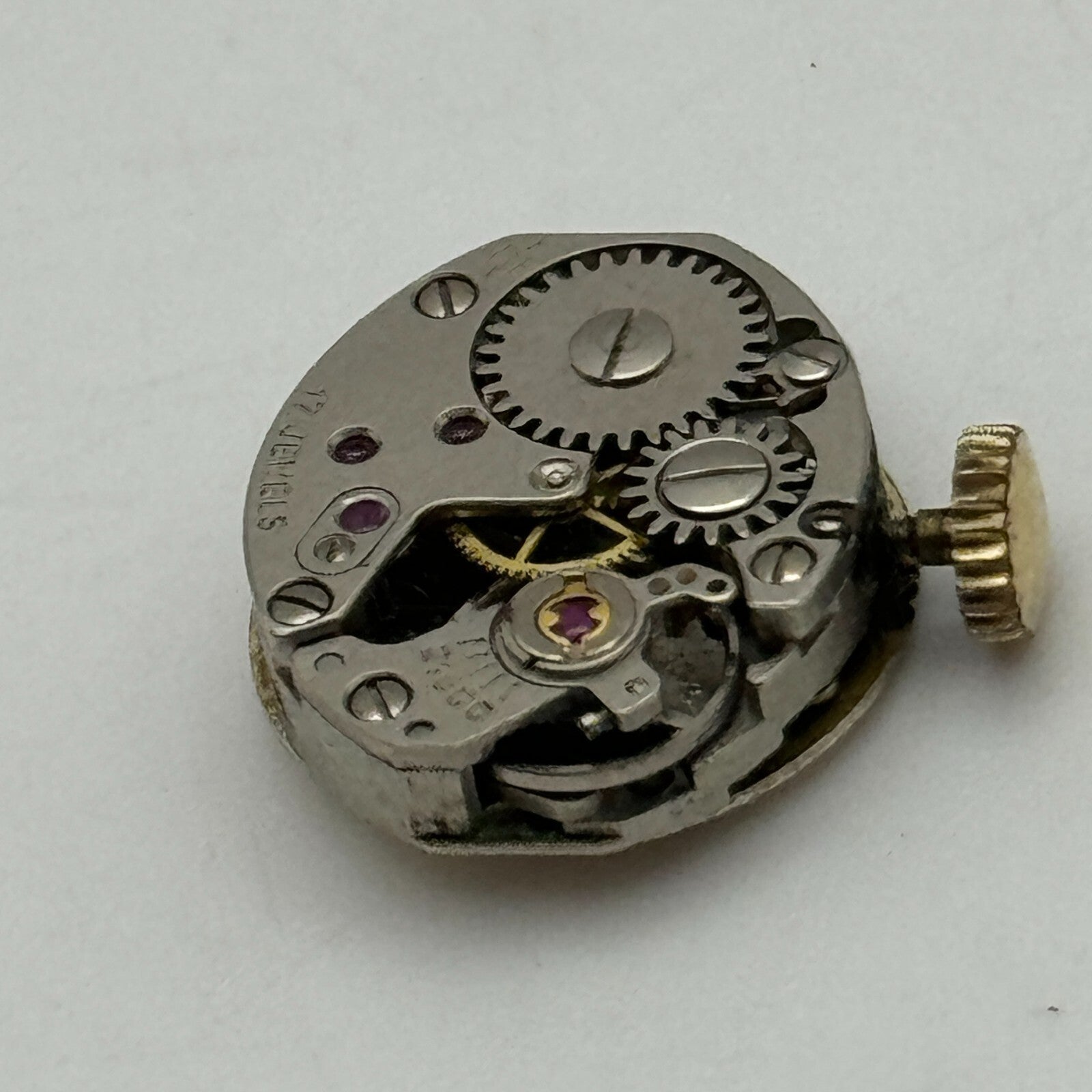 13mm Ladies Anker PUW 1075 Manual Wind Watch Movement 21600 Swiss Vintage PARTS