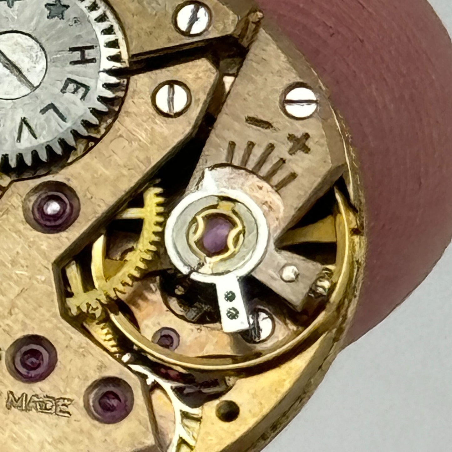 19.6mm Helvetia Cal 91 Balance Ok Watch Movement Swiss Vintage PARTS SPARES