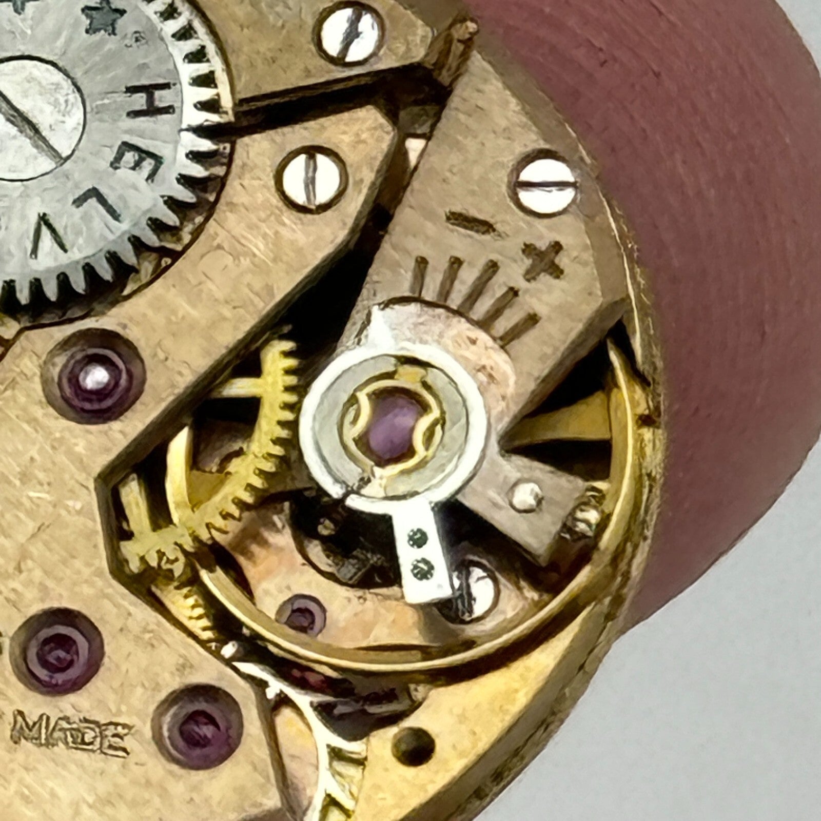 19.6mm Helvetia Cal 91 Balance Ok Watch Movement Swiss Vintage PARTS SPARES