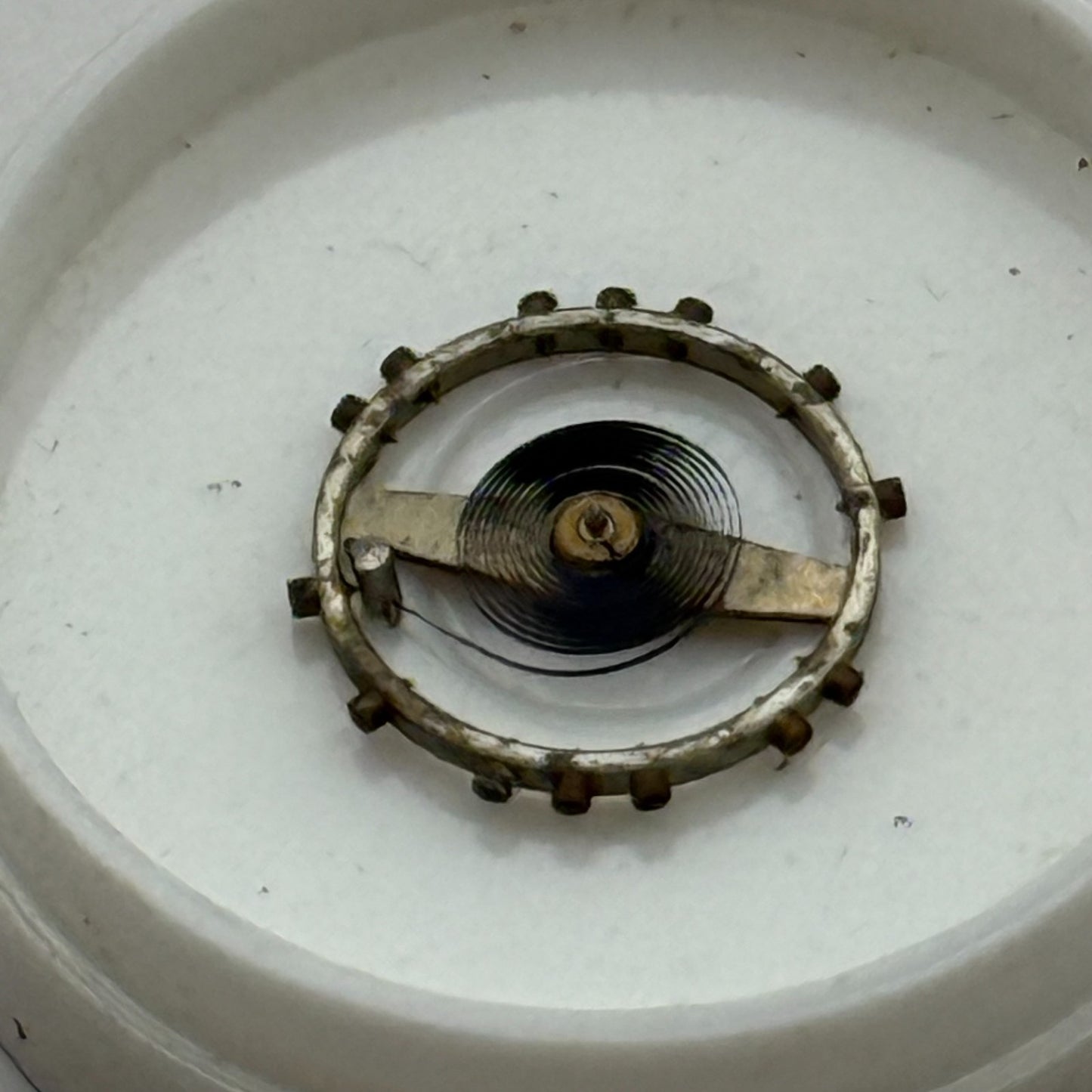 FHF 120 Balance Wheel Complete And Spring  6¾’’’ 205 Watch Movement Parts NOS