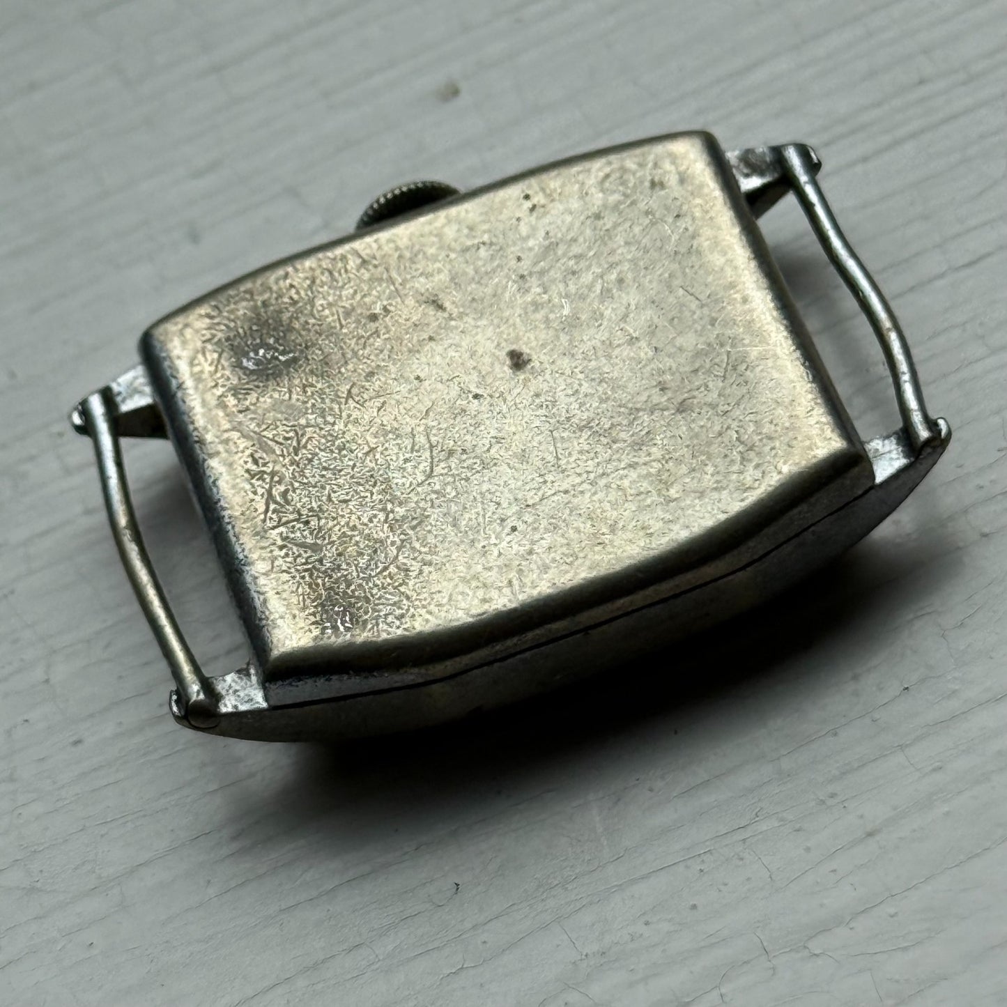 25mm Vintage Tank Style 15 Jewels Swiss Manual Wind Watch PARTS REPAIR