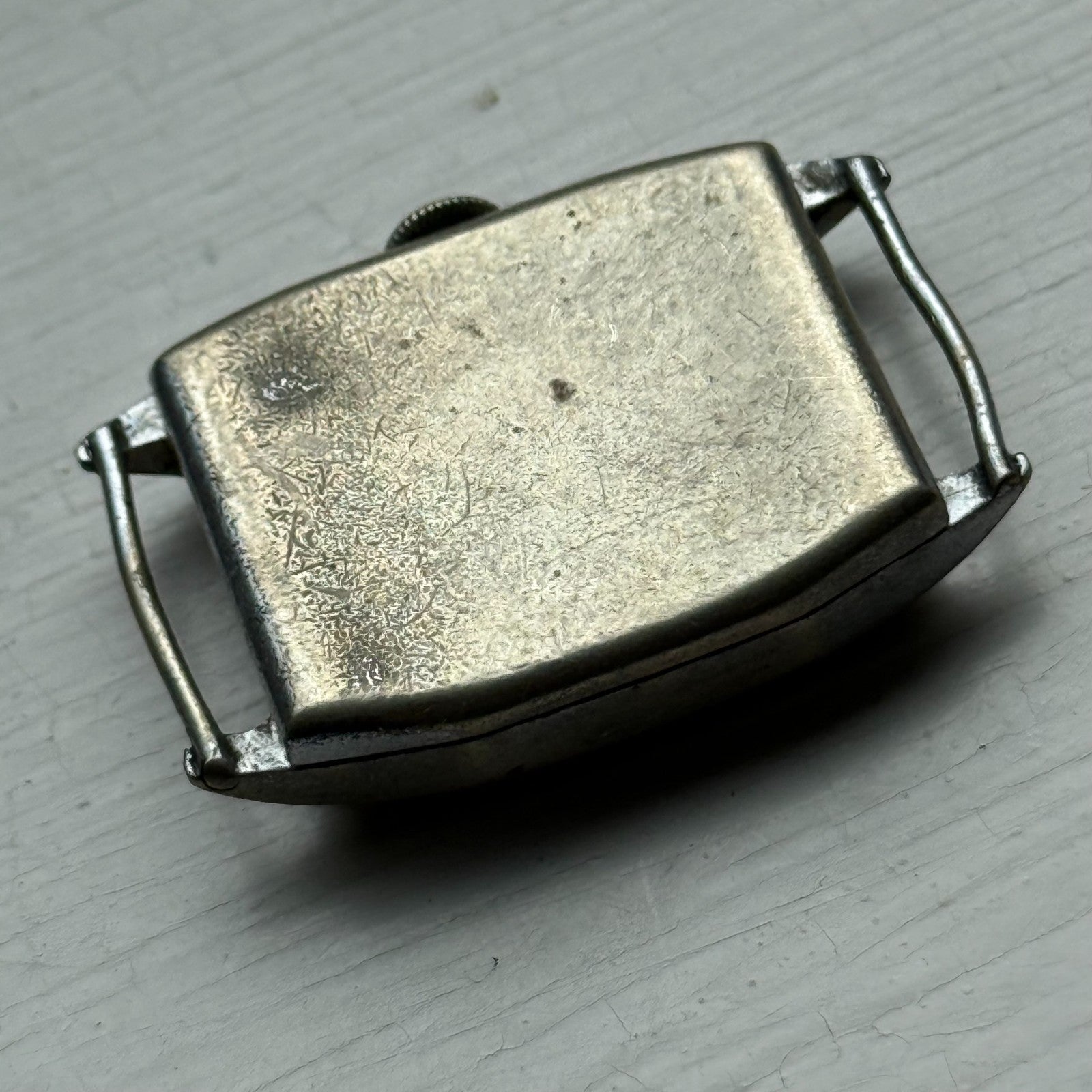 25mm Vintage Tank Style 15 Jewels Swiss Manual Wind Watch PARTS REPAIR