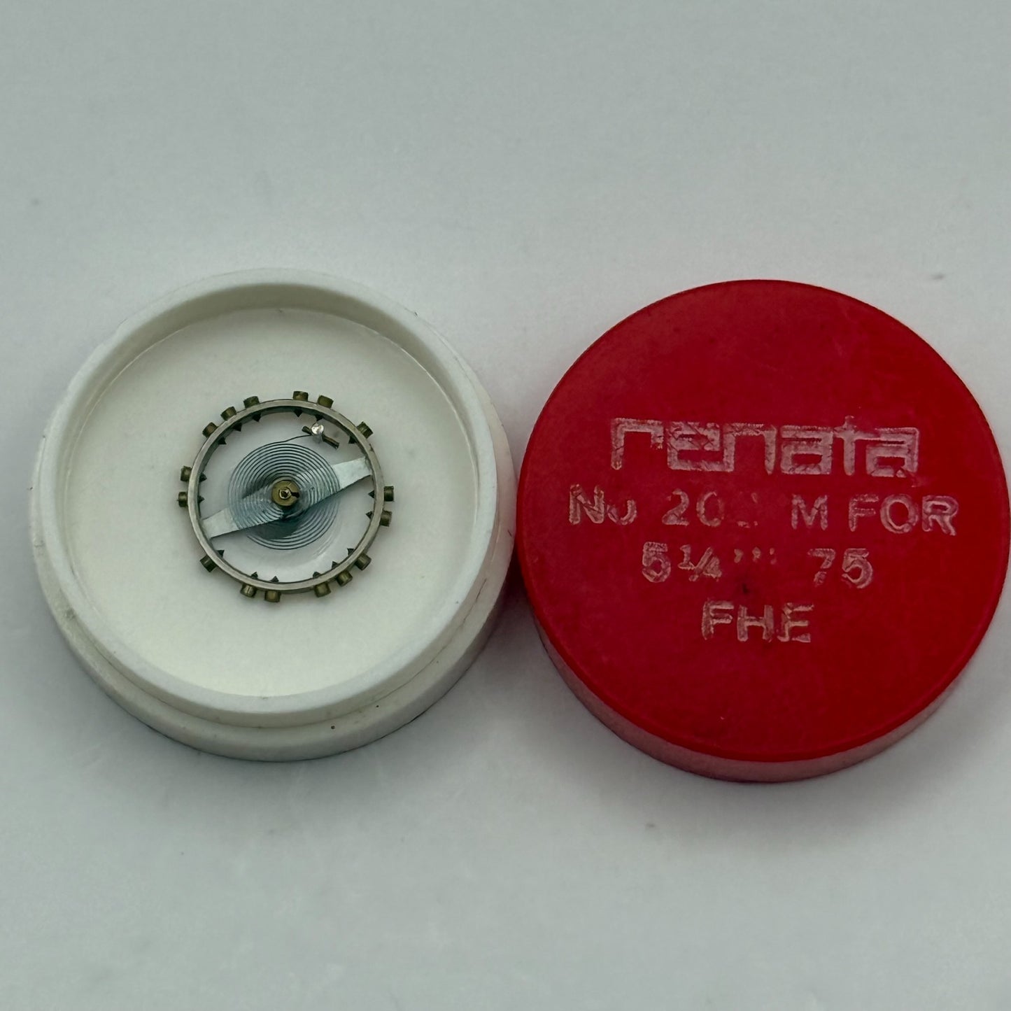 FHF 75 Balance Wheel Complete And Spring 5 1/4''' 200 M Watch Movement Parts NOS